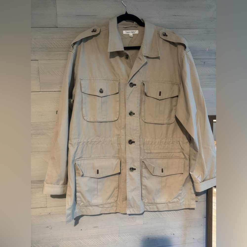TravelSmith Khaki Military Jacket - Picture 7 of 16